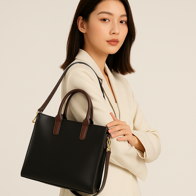 Leather handbag Averra