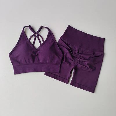 2 Pcs Yoga Sets High Waist ChicAvenue