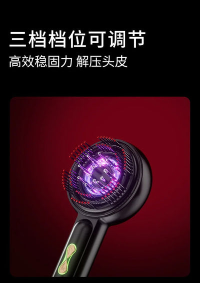 Red light electric massage comb, kneading and revitalizing hair growth massager, scalp medicine device, hair care hair guide, li ChicAvenue