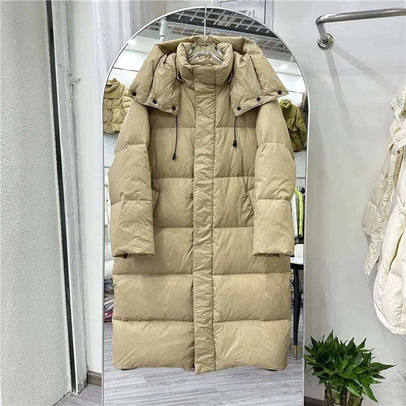 Arctic Silhouette Full length Down Coats ChicAvenue