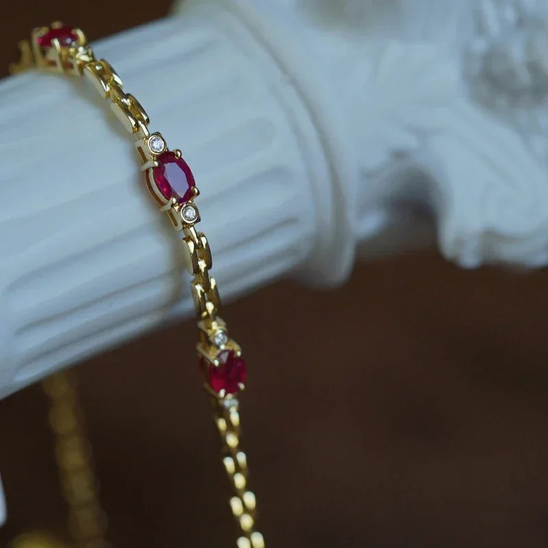Ruby diamond bracelet ChicAvenue