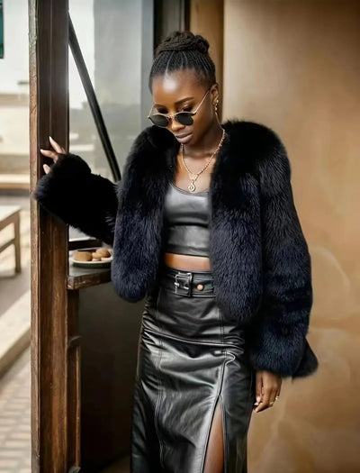 Synthetic fur Luxe ChicAvenue