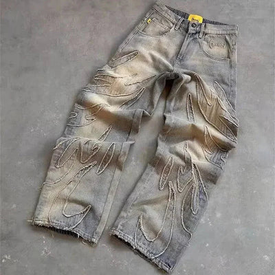 DarkMode Raw Edge Y2K Jeans ChicAvenue