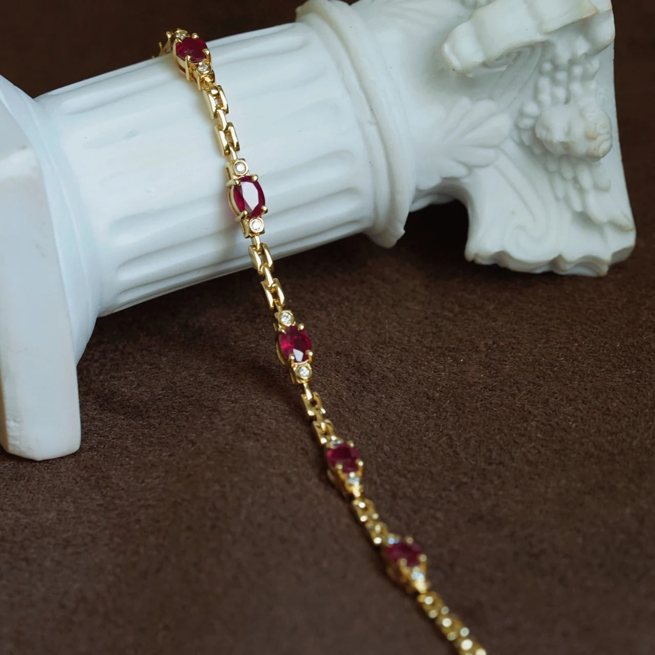 Ruby diamond bracelet ChicAvenue