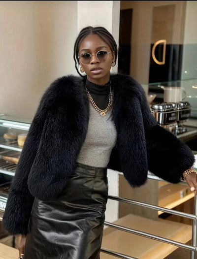 Synthetic fur Luxe ChicAvenue