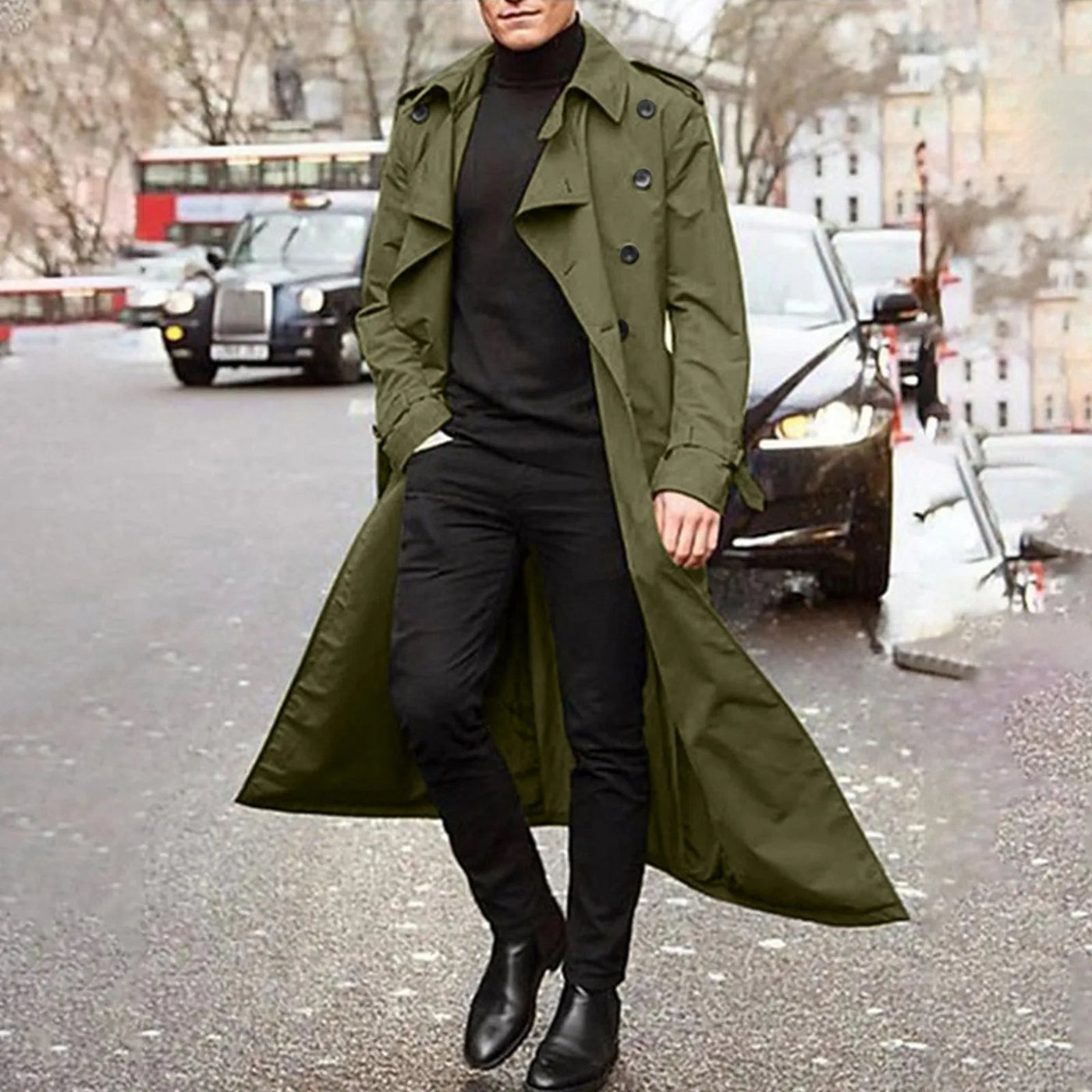StratusForm™ Classic Double-Breasted Trench – Spring/Autumn Edition ChicAvenue