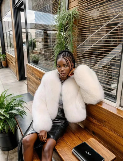 Synthetic fur Luxe ChicAvenue