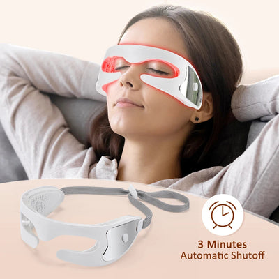 Vibration Eye Massager LED Light Therapy Anti-Aging Eye Care Fatigue Relief Relaxation Relieve Dark Circle Electric Eye Massager ChicAvenue