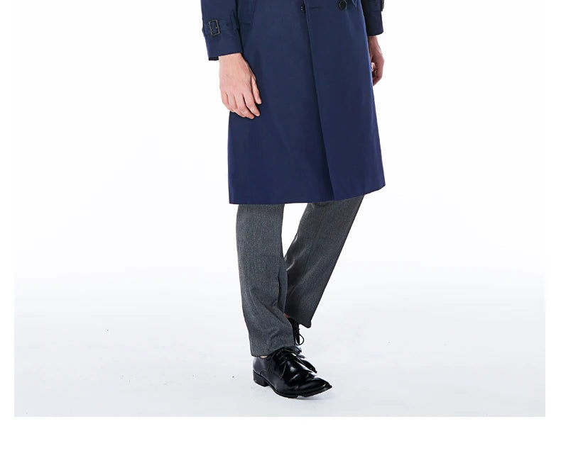 Urban Windsor long trench coat British Style ChicAvenue