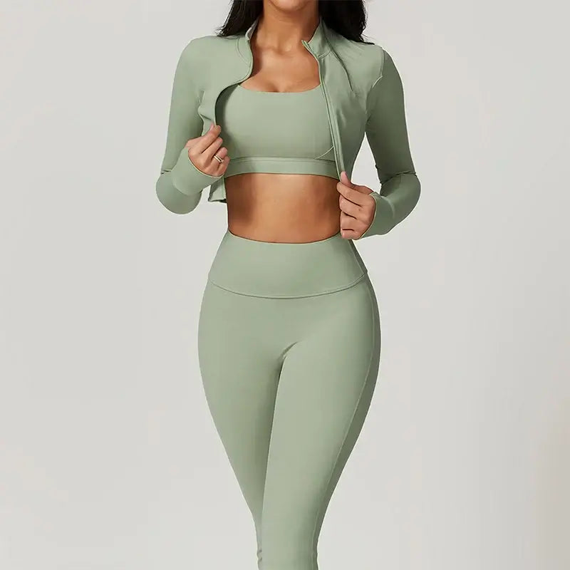3 pieces Women Workout Outfit ChicAvenue