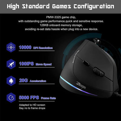 Vertical Ergonomic Gaming Mouse ChicAvenue