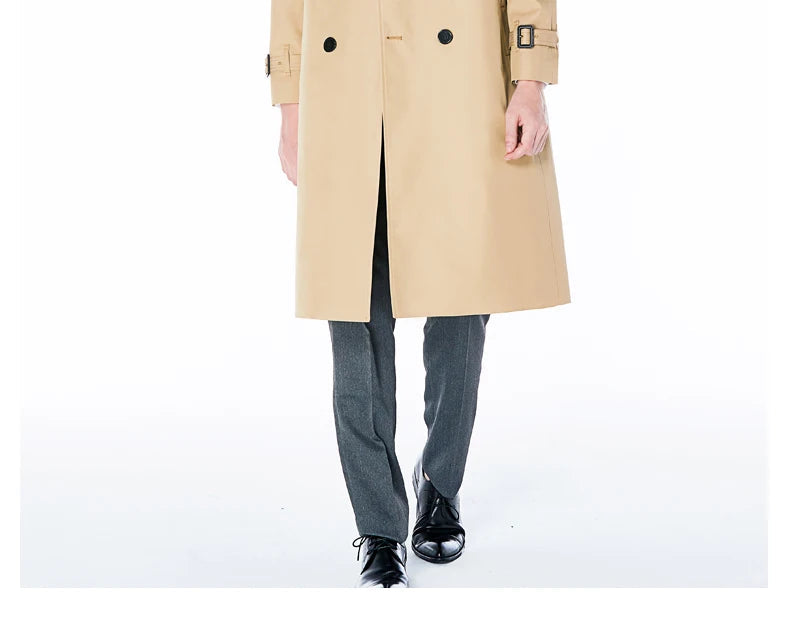Urban Windsor long trench coat British Style ChicAvenue