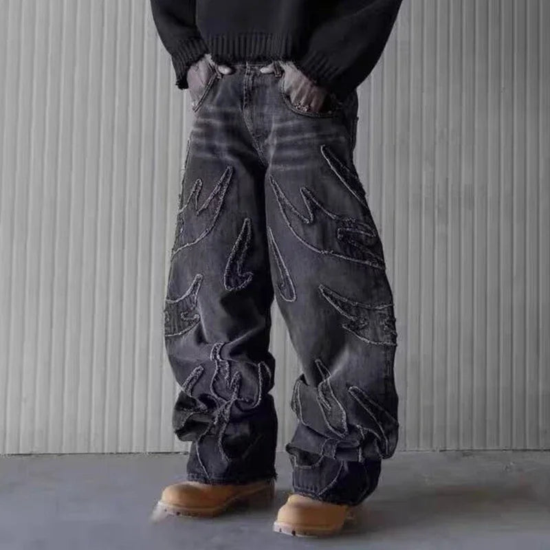 DarkMode Raw Edge Y2K Jeans ChicAvenue