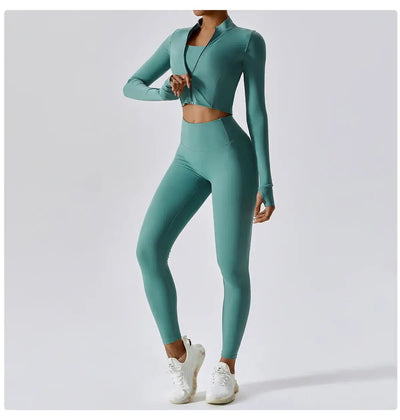 3 pieces Women Workout Outfit ChicAvenue