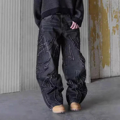 DarkMode Raw Edge Y2K Jeans ChicAvenue