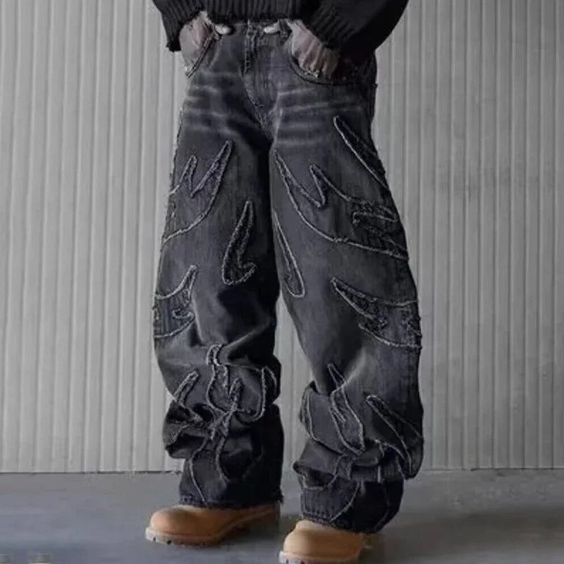 DarkMode Raw Edge Y2K Jeans ChicAvenue
