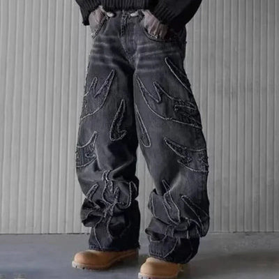 DarkMode Raw Edge Y2K Jeans ChicAvenue