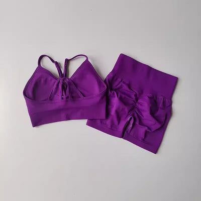 2 Pcs Yoga Sets High Waist ChicAvenue