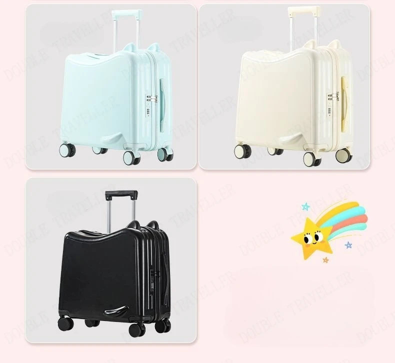 Sit and Ride Carry on Suitcase ChicAvenue