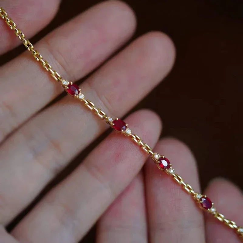 Ruby diamond bracelet ChicAvenue