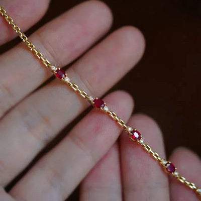 Ruby diamond bracelet ChicAvenue