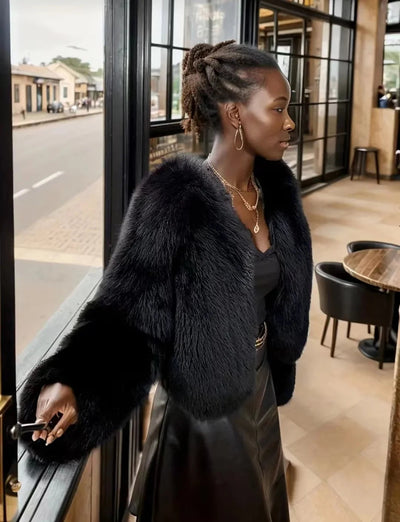 Synthetic fur Luxe ChicAvenue