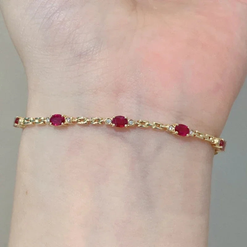 Ruby diamond bracelet ChicAvenue
