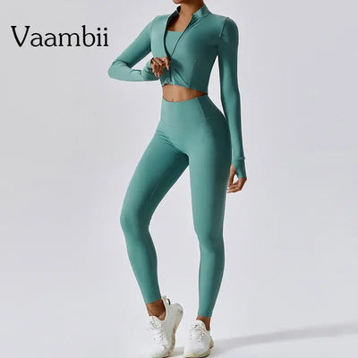 3 pieces Women Workout Outfit ChicAvenue