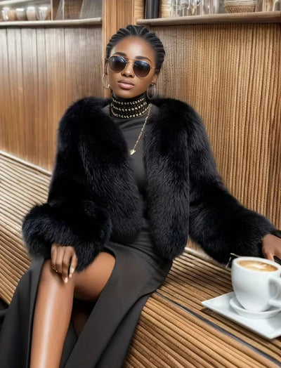 Synthetic fur Luxe ChicAvenue