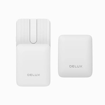Delux Folding Keyboard Mouse Set Wireless Ultra Slim Portable Silent Kit Multi-Device Support For Windows Android IOS System ChicAvenue