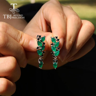 Green agate set rings earring ChicAvenue