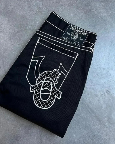 NeoMuse Y2K Embroidered Demin ChicAvenue
