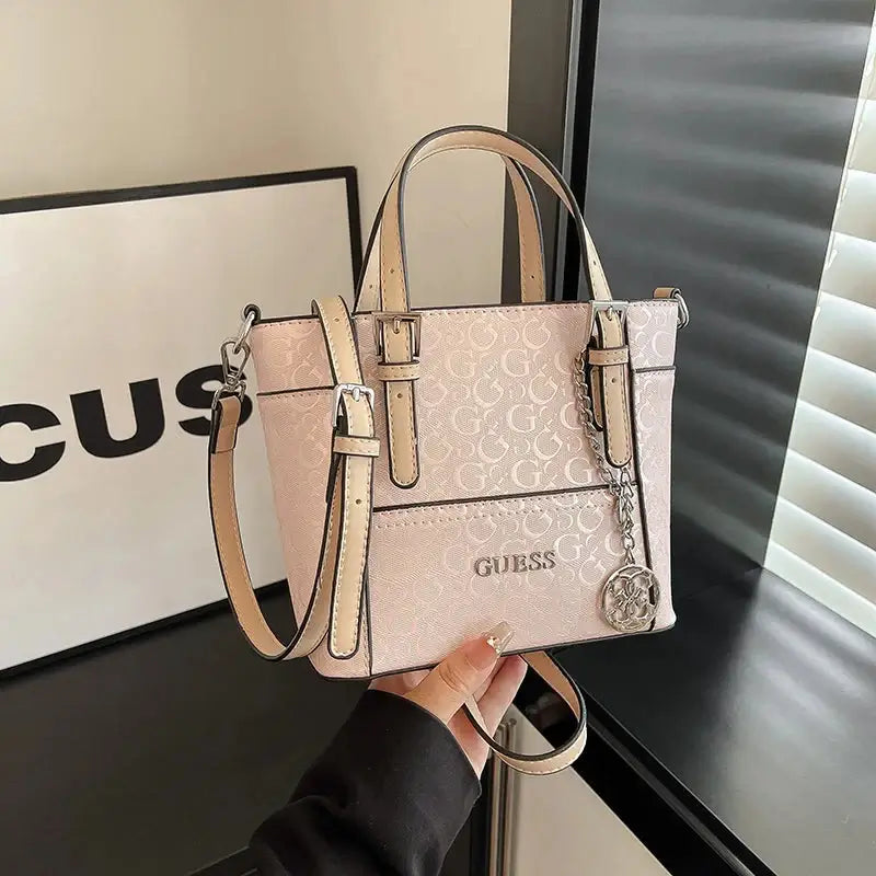 Luxury Vintage Shopper Bag for Women with Large Capacity Solid Color and High-End Design for Daily Commute ChicAvenue