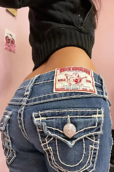 NeoMuse Y2K Embroidered Demin ChicAvenue