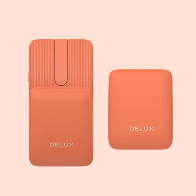 Delux Folding Keyboard Mouse Set Wireless Ultra Slim Portable Silent Kit Multi-Device Support For Windows Android IOS System ChicAvenue