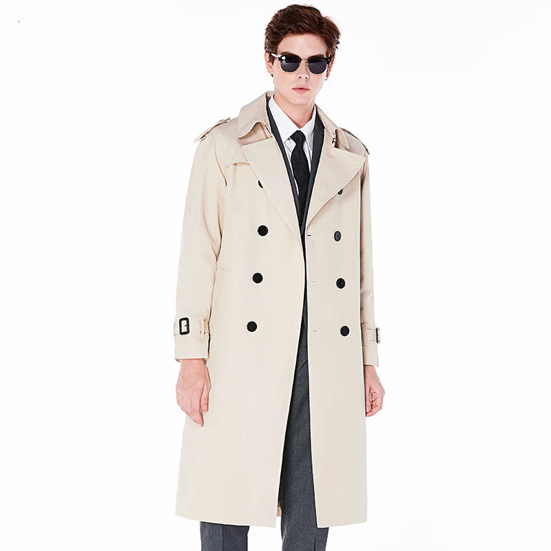 Urban Windsor long trench coat British Style ChicAvenue