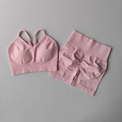 2 Pcs Yoga Sets High Waist ChicAvenue