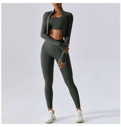 3 pieces Women Workout Outfit ChicAvenue