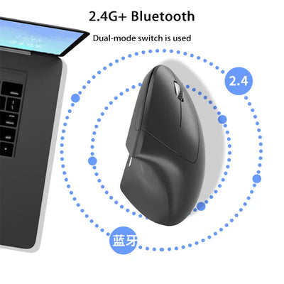 Xiaomi Wireless Vertical Mouse Bluetooth 2.4GHz Ergonomics Gaming Mouses 1600DPI Adjustable Offices Optical Electronic Keyboards ChicAvenue
