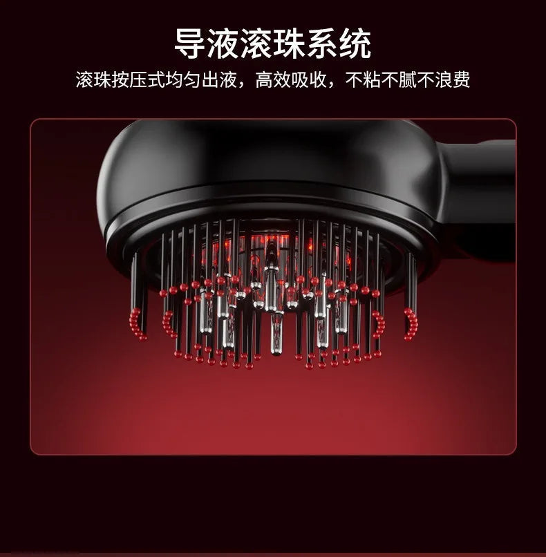 Red light electric massage comb, kneading and revitalizing hair growth massager, scalp medicine device, hair care hair guide, li ChicAvenue