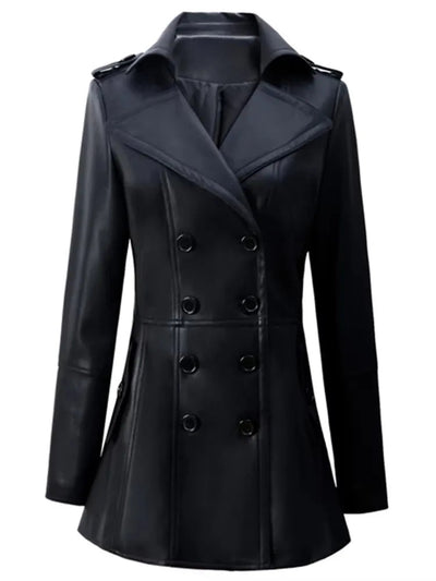 Mauroicardi Synthetic Leather Jacket ChicAvenue