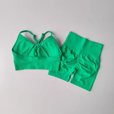 2 Pcs Yoga Sets High Waist ChicAvenue
