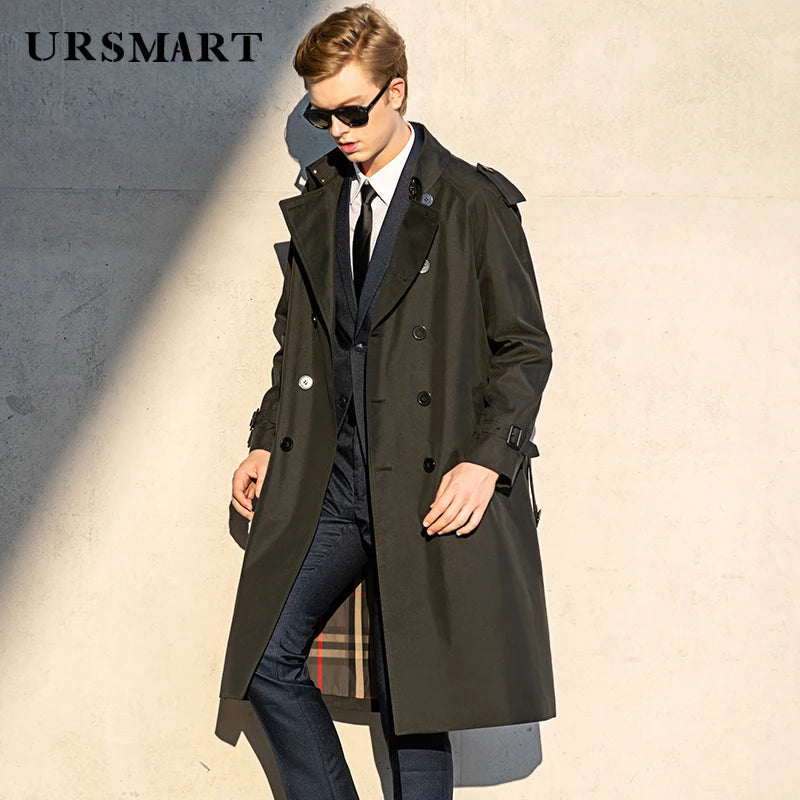 Urban Windsor long trench coat British Style ChicAvenue