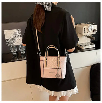 Luxury Vintage Shopper Bag for Women with Large Capacity Solid Color and High-End Design for Daily Commute ChicAvenue