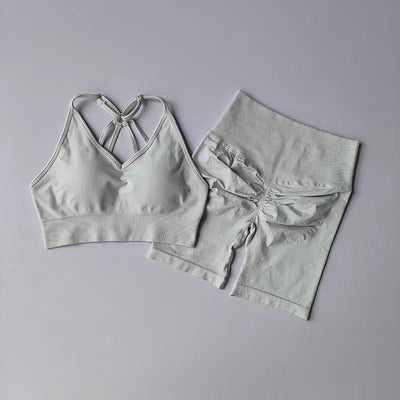 2 Pcs Yoga Sets High Waist ChicAvenue
