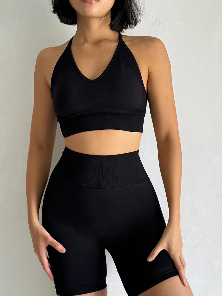 2 Pcs Yoga Sets High Waist ChicAvenue