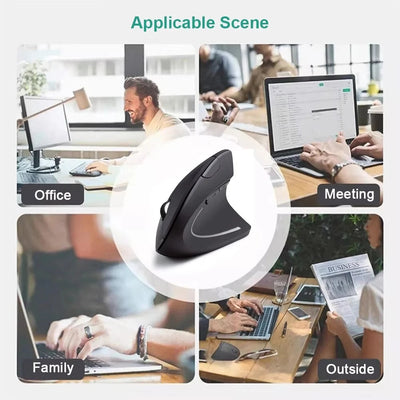 Xiaomi Wireless Vertical Mouse Bluetooth 2.4GHz Ergonomics Gaming Mouses 1600DPI Adjustable Offices Optical Electronic Keyboards ChicAvenue