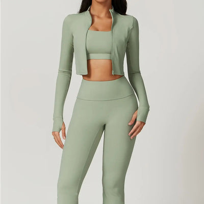 3 pieces Women Workout Outfit ChicAvenue