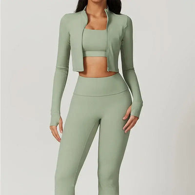 3 pieces Women Workout Outfit ChicAvenue