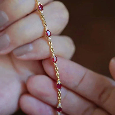 Ruby diamond bracelet ChicAvenue